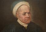 ÉCOLE ALLEMANDE VERS 1780 
Portrait d'homme au bonnet

Toile.

Haut. 61,5, Larg....