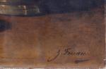 GUILLAUME FOUACE (1837-1895)Nature morte aux poiresHuile sur toile signée en...