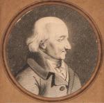 NICOLAS LE ROY (XVIII-XIXe) ?
Portrait d'homme de profil dans un...