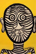attribué à Alexander Calder (Américain, 1898-1976)Homme zèbre, 1970Gouache signée et...