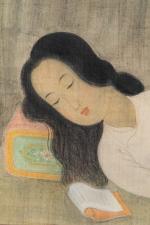 Mai-Thu (Vietnamien, 1906-1980), Trung Thu Mai dit"La sieste", 1942Encre et...