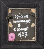 Charles Lapicque (Français, 1898-1988)Hommage à Clouet, 1927Isorel. Haut. 27, Larg....