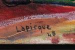 Charles Lapicque (Français, 1898-1988)L'Orage sur Lanmodez, 1948Haut. 81, Larg. 100...