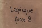 Charles Lapicque (Français, 1898-1988)"Force huit", 1971Toile signée, titrée et datée...