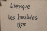 Charles Lapicque (Français, 1898-1988)Les Invalides, 1975 Toile. Haut. 97, Larg....