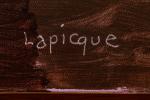 Charles Lapicque (Français, 1898-1988)Ferme au bord du Trieux, 1975Acrylique sur...