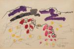 Charles Lapicque (Français, 1898-1988)Saharien, 1951 Encres de couleurs et crayons...
