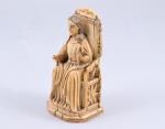 ÉCOLE INDO PORTUGAISE DU XVIIe
Vierge à l'enfant en majesté

Ivoire sculpté,...