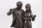 Albert-Ernest CARRIER-BELLEUSE (1824-1887)
Couple de promeneurs

Bronze. Signé A. Carrier Belleuse.

Haut. 44...