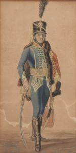 ÉCOLE FRANÇAISE du XIXe
4 portraits de soldats de la Grande...