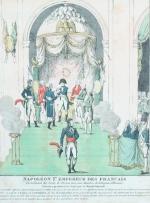 ÉCOLE du XIXe"Napoléon Ier Empereur des Français , Distribuant des...