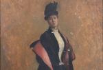 NORBERT GOENEUTTE (1854-1894)Portrait d'une élégante, 1886Panneau, signé et daté 1886.Haut....