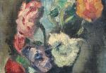 MANUEL ORTIZ DE ZARATE (1886-1946) Bouquet de fleurs dans un...