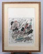MADELEINE KEMENY-SZEMERE (1906-1993)Composition, 1975Papier, signé, situé Paris et daté 6...