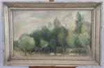 WLADYSLAW JAHL (1886-1953) Paysage à Bachivillers (Oise) Toile, signée en...