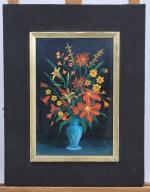 MAXIME (Français, 1896-1985), MAXIME VOYET, ditBouquet de fleursPanneau, signé en...