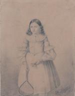 ANTOINE VOLLON (1833-1900)  Troupeau de vachesAquarelle, signée et dédicacée...