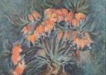 d'après VINCENT VAN GOGH (1853-1890)Bouquet de fleursToile.Haut. 73, Larg. 60...