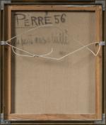 DANIÈLE PERRÉ (1924-2009) Le port ensoleillé, 1956Huile sur toile, signée...
