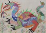 FRANCISCO DA SILVA (1910-1985)
Dragon

Gouache sur papier, signée et datée 1970...