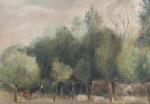 WLADYSLAW JAHL (1886-1953) Paysage à Bachivillers (Oise) Toile, signée en...