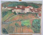 ROLAND OUDOT (1897-1981) Village vigneronToile, signée en bas à droite.Haut....