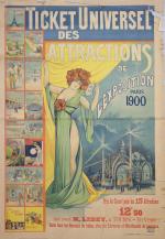 Exposition universelle de 19002 affiches"ST RAPHAËL QUINQUINA". Signée "C&R Fosse"...