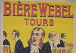 AlimentationJules Coulange Lautrec (1861-1950)"BIERE WEBEL / TOURS". Signée. Vers 1900....