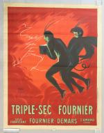 Leonetto Cappiello (1875-1942)"TRIPLE SEC FOURNIER / Seul fabricant  Fournier-Demars...