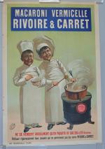 Alimentation"MACARONI VERMICELLE / RIVOIRE & CARRET". Vers 1900. Epreuve originale...