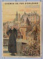 Transports - Voyage5 affiches Théophile Poilpot (1848-1915)"CHEMIN DE FER DORLEANS...