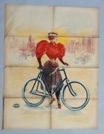 [Cycles et automobiles]Imprimerie Camis à ParisLot de 2 affiches avant...