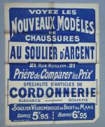 [Commerces - Paris]Imprimerie Camis à ParisLot de 6 affiches, épreuves...