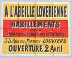 [Commerces]Imprimerie Camis à ParisLot de 4 affiches, épreuves originales imprimées...