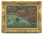 Paul Sérusier (Paris, 1864-1927, Morlaix)Les Licornes, 1913Toile signée et datée.Haut....