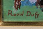 Raoul Dufy (Le Havre, 1877-1953, Forcalquier)Enceinte des propriétaires, c. 1930-1935Huile...
