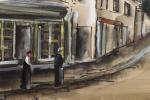 Maurice de Vlaminck (Paris, 1876-1958, Rueil-la-Gadelière)Village, c. 1914-1920Aquarelle signée en...