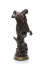 Mathurin Moreau (Dijon, 1822-1912, Paris)Diane au bainen bronze à patine...