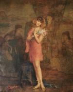 Jan Boleslaw Czedekowski, (Voinyliv, 1885-1969, Vienne)Danseuse aux dahliasToile signée en...
