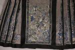 Chine, XIXe siècle.Ensemble de deux jupes (mamianqun) en soie pourpre...