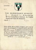 [Bourgogne - Héraldique] ARMOIRIES DUN BOURGEOIS DE CHALON-SUR-SAÔNE, 1698 ...