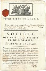 [Jura - Révolution française] SOCIÉTÉ DES AMIS DE LA LIBERTÉ...