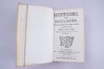 LA NEUVILLE. Histoire de Hollande.Paris, Michel Brunet, 1698.4 vol. in-8,...