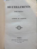 LAMARTINE, Alphonse de . Recueillements poétiques.Paris, Gosselin, 1839.In-8, broché, couvertures...