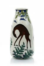 Charles Catteau (Franco-belge, 1880-1966) pour Keramis Vase bouteille, c. 1930en...