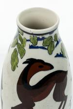 Charles Catteau (Franco-belge, 1880-1966) pour Keramis Vase bouteille, c. 1930en...