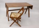 Pierre Jeanneret (Suisse, 1896-1967)Bureau et chaise de l'université du Penjab,...