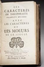 LA BRUYERE, Jean de . Les Caractères de Théophraste traduits...