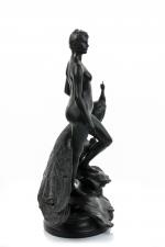 Alexandre Falguière (Français, 1831-1900)Junon et son paon, 1898-1905en bronze à...