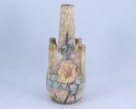 Amphora Austria Vase à cinq cols en céramique émaillée polychrome...